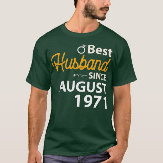 51st Wedding Anniversary Husband Since August 1971 Tシャツ