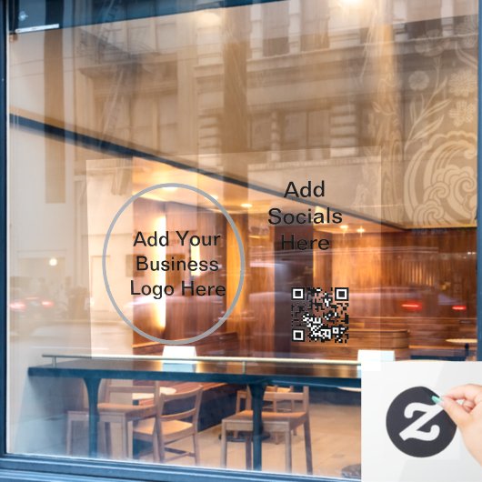 52インチ×37.56インチ ビジネス用ロゴ ウィンドウクリング ウィンドウサイン (カフェ窓)