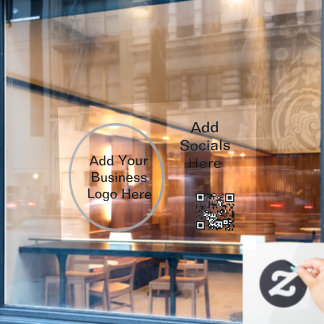 52インチ×37.56インチ ビジネス ロゴ ウィンドウ クリング ウィンドウサイン