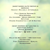 52インチx 72インチ自動車ショップウィンドウの固定 ウィンドウサイン (シート3)