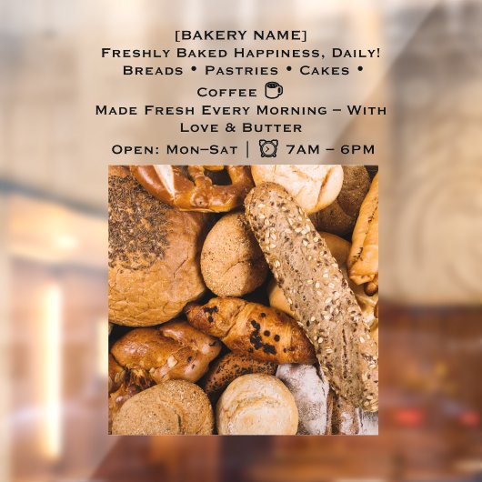 52インチx 72インチBaker Window Stick ウィンドウサイン (シート2)