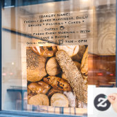 52インチx 72インチBaker Window Stick ウィンドウサイン (カフェ窓)