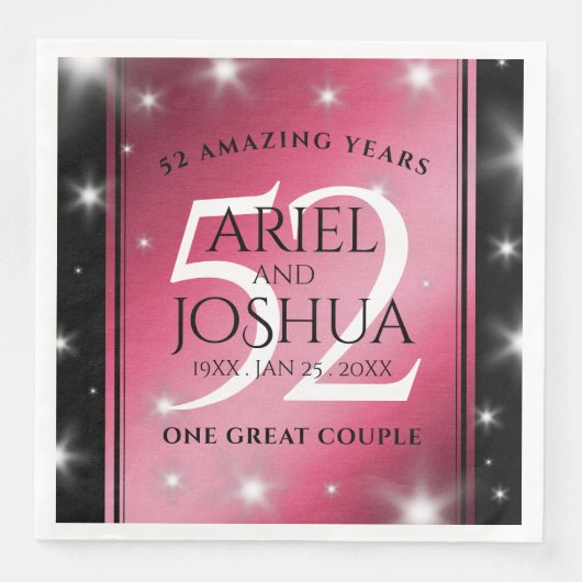 52エレガントnd Star Rubyの結婚記念日 (正面)