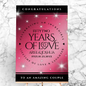 52エレガントnd Star Rubyの結婚記念日 アクリルサイン