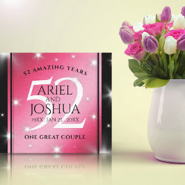 52エレガントnd Star Rubyの結婚記念日 キャンバスプリント