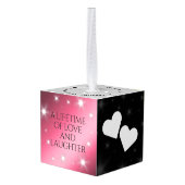 52エレガントnd Star Rubyの結婚記念日 キューブオーナメント (裏面アングル)