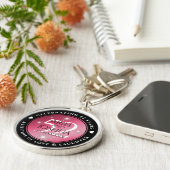 52エレガントnd Star Rubyの結婚記念日 キーホルダー (側面)