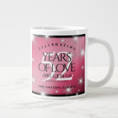 52エレガントnd Star Rubyの結婚記念日 ジャンボコーヒーマグカップ (右)