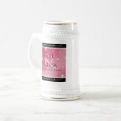 52エレガントnd Star Rubyの結婚記念日 ビールジョッキ (正面左)