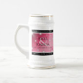 52エレガントnd Star Rubyの結婚記念日 ビールジョッキ (左)