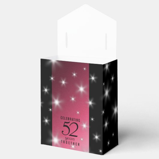 52エレガントnd Star Rubyの結婚記念日 フェイバーボックス (オープン)