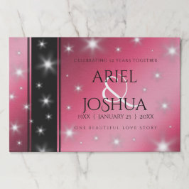 52エレガントnd Star Rubyの結婚記念日 ペーパーパッド