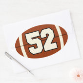 52サッカーステッカー 楕円形シール (封筒)