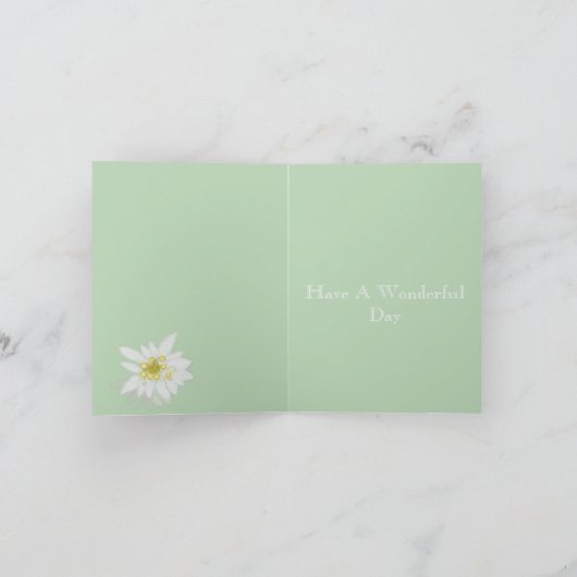 52周年記念結婚のエーデルワイス カード (内部)