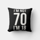 52年の経験を持つ70 IM 18ではなユーモアのあるい クッション (正面)