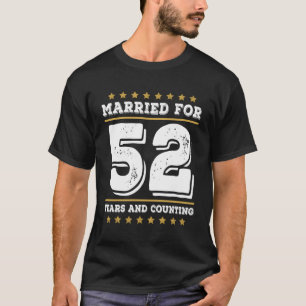 52年婚姻52結婚周年 Tシャツ