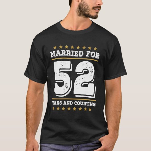 52年婚姻52結婚周年 Tシャツ (正面)