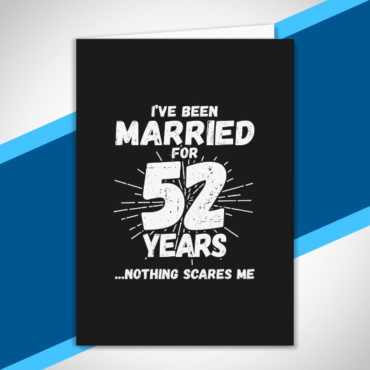 52年目の結婚記念日 面白いギフト カード