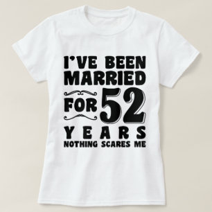 52年間の結婚記念日のプレゼント Tシャツ