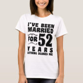 52年間の結婚記念日のプレゼント Tシャツ (正面)