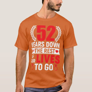 52年52周年52年52年の結婚G Tシャツ