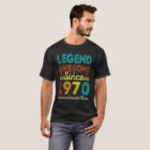 52歳のヴィンテージ素晴らし伝説1970年以降52t tシャツ (正面フル)