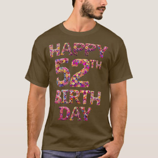 52歳の誕生日おめでとう Tシャツ