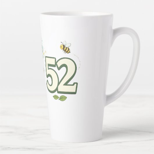 52歳の誕生日ガーデニングコーヒーマグのプレゼント 植物愛 カフェラテマグ (右)