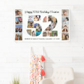 52歳の誕生日パーティーナンバー52フォトコラージュ 横断幕 (インサイチュ)