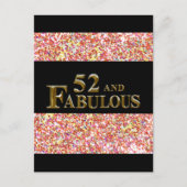 52歳の誕生日 ポストカード (正面)