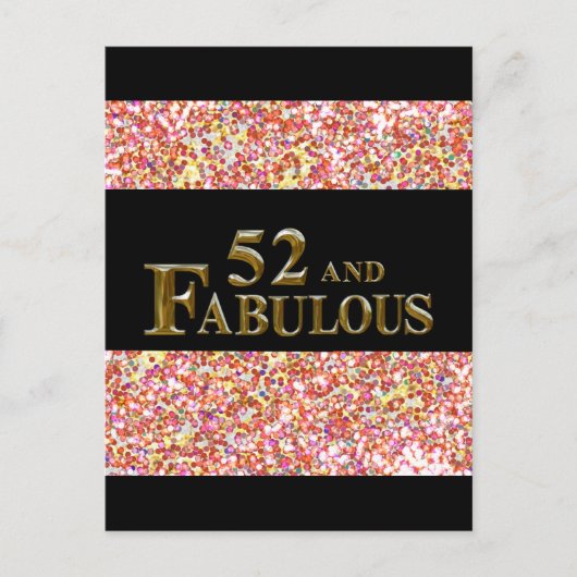 52歳の誕生日 ポストカード (正面)