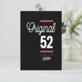 52歳の誕生日 出欠カード (スタンド正面)