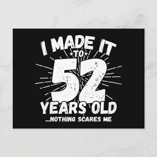 52歳皮肉ミームおもしろい52誕生日 ポストカード