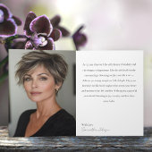 52歳 & ファビュラス オーキッド フォト バースデー グリーティング カード