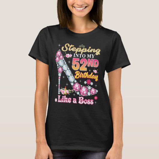 52番目の誕生日に入るボス Tシャツ (正面)