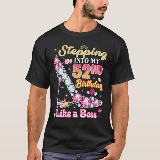 52番目の誕生日に入るボス Tシャツ (正面)