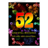 52番目の誕生日静止ロッキング (正面)