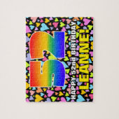 52番目の誕生日—おもしろい、愛するハートシェイプ+「52」 ジグソーパズル (縦)