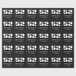 52番目の誕生日:インスパイアアールデコ検索「52」 & Name ラッピングペーパー