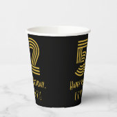 52番目の誕生日:インスパイアアールデコ検索「52」 & Name 紙コップ (左)