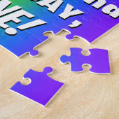 52番目の誕生日: カラフル、おもしろいレインボーパターン# 52 ジグソーパズル (側面)