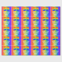 52番目の誕生日: カラフル、おもしろいレインボーパターン# 52