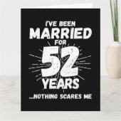 52結婚した年おもしろい52結婚周年 カード (正面)