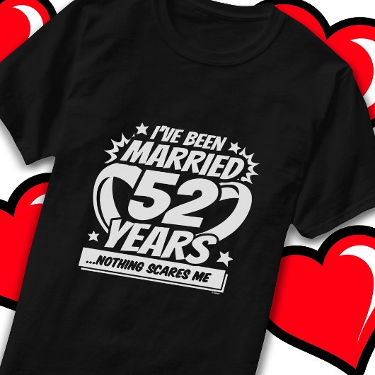 52結婚した年おもしろい52結婚周年 Tシャツ