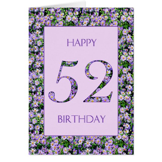 52誕生日パープルデイジー (正面)