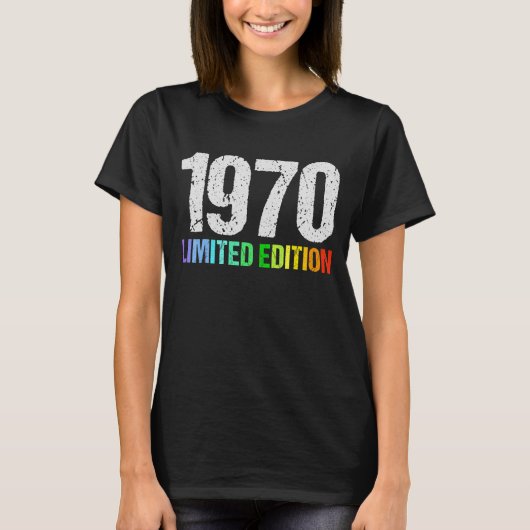 52誕生日レディースメンズ52年1970 1 Tシャツ (正面)