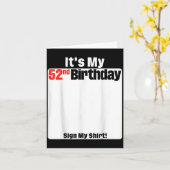 52誕生日52歳の誕生日パーティーS カード (黄色い花)