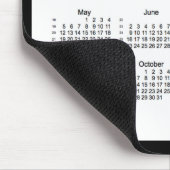 52週2019のカレンダーの白黒マウスパッド マウスパッド (コーナー)