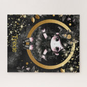 520個 |ゴシック女子かわいいチビ（小さくかわいく書いた感じ）かわいいカスタム ジグソーパズル (横)