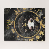 520個 |ゴシック女子かわいいチビ（小さくかわいく書いた感じ）かわいいカスタム ジグソーパズル (横)